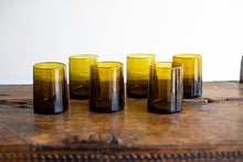 Load image into Gallery viewer, Small Amber Moroccan Cone Glassware (Set of 6)