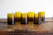 Load image into Gallery viewer, Small Amber Moroccan Cone Glassware (Set of 6)