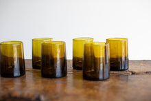 Load image into Gallery viewer, Small Amber Moroccan Cone Glassware (Set of 6)
