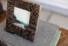Load image into Gallery viewer, 4x4 Carved Wood Photo Frame