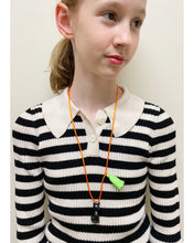 Load image into Gallery viewer, "Black Cat' with Glow in the Dark Eyes Necklace