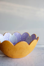 Load image into Gallery viewer, Tulip Paper Mache Scalloped Bowl
