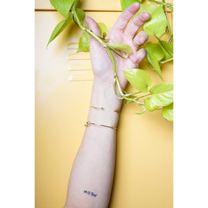 Dot to Dot Gold Cuff